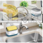 Дозатор для миючого засобу Soap Pump Sponge Cadd із підставкою для губки